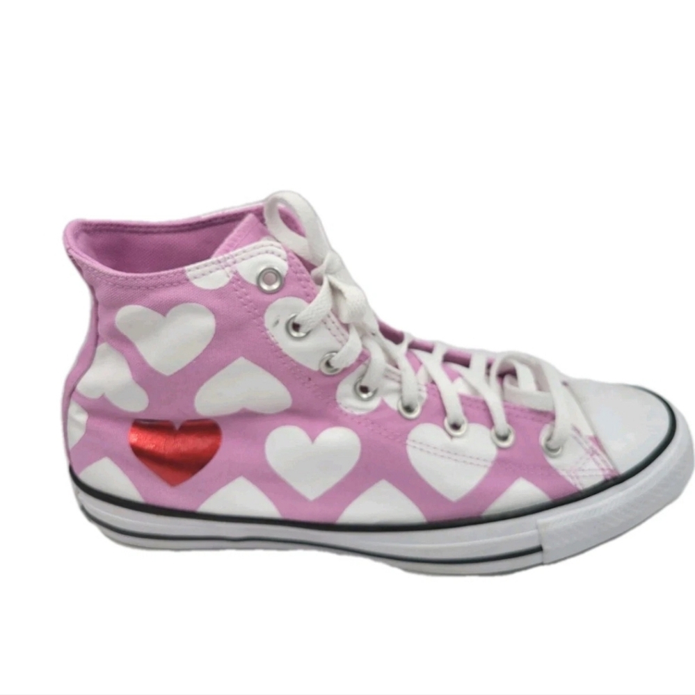 LE Chuck Taylor All Star Converse Hi Top Twisted Heart Men's Sneakers Size 10.5